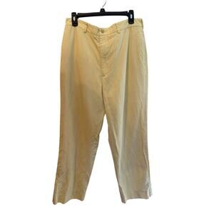 ⭐️ Men’s Vintage J.Crew Yellow Linen Blend Pants. Size 34X29 Preppy Old Money
